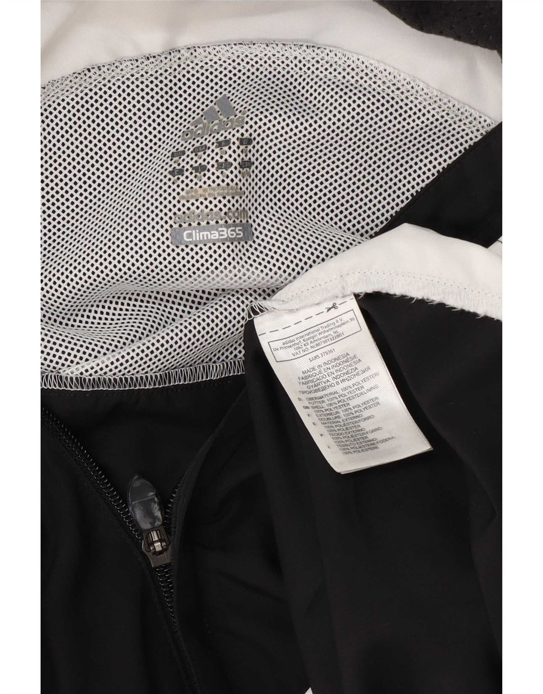 Jachetă de trening Adidas Clima 365 pentru bărbați, mediu negru, color block