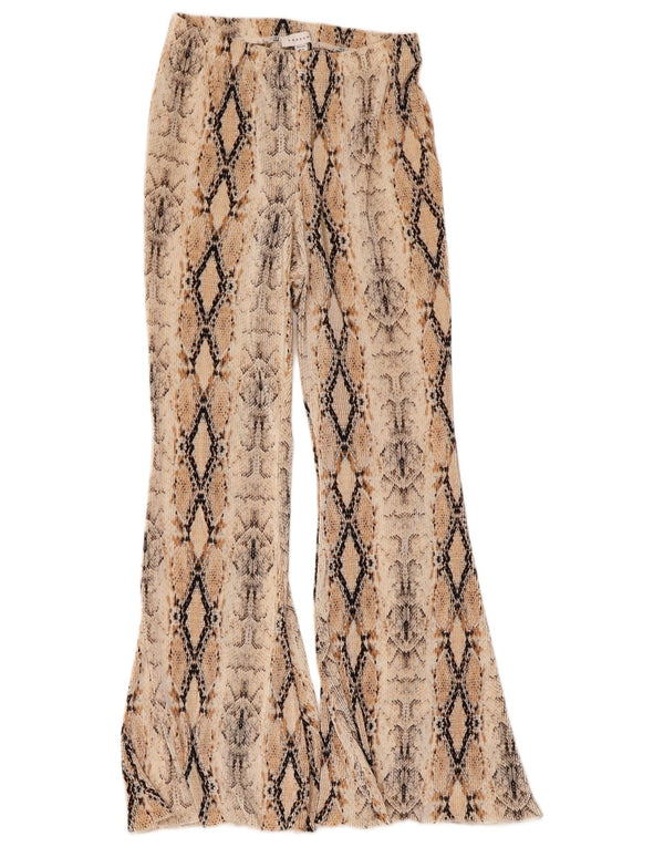 Pantaloni casual Topshop pentru femei mici UK 10 Small W28 L28 Bej