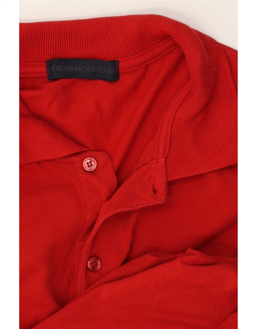 Trussardi Jeans Tricou Polo XL Roșu pentru bărbați