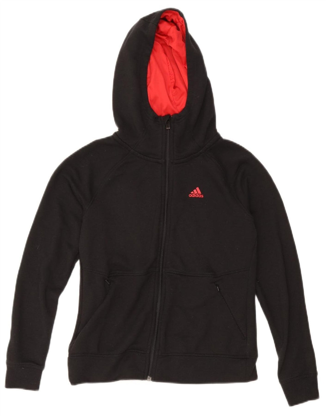 Pulover ADIDAS Climalite Zip pentru femei UK 4/6 XS Poliester negru