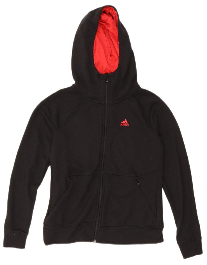Pulover ADIDAS Climalite Zip pentru femei UK 4/6 XS Poliester negru
