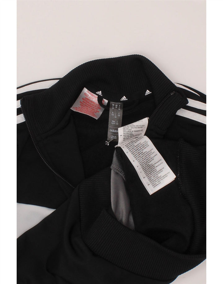 Jachetă de trening pentru băieți ADIDAS 7-8 ani, negru, poliester