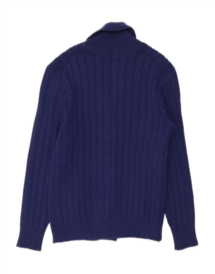 Cardigan Vintage pentru bărbați, mic, bleumarin