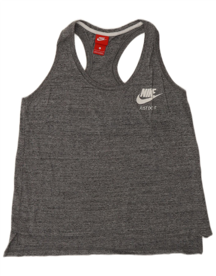 Vestă pentru femei NIKE UK 14 mare, gri bumbac cu pete
