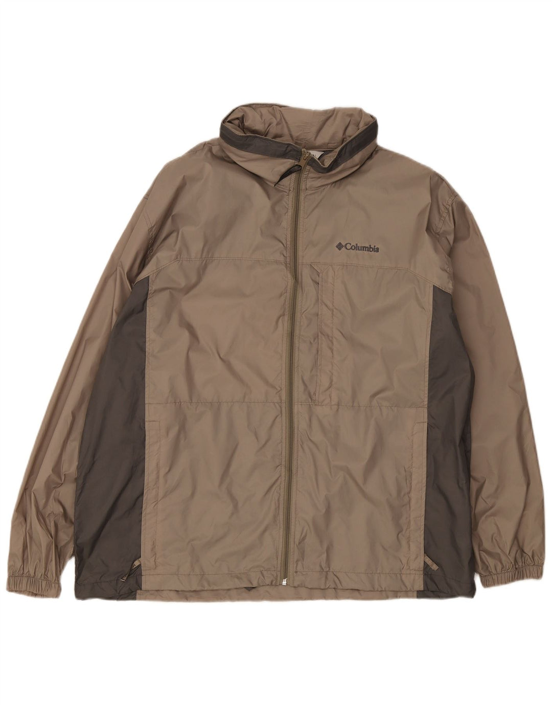 Jachetă de ploaie Columbia pentru bărbați Marea Britanie 42 XL Gri din nailon color bloc