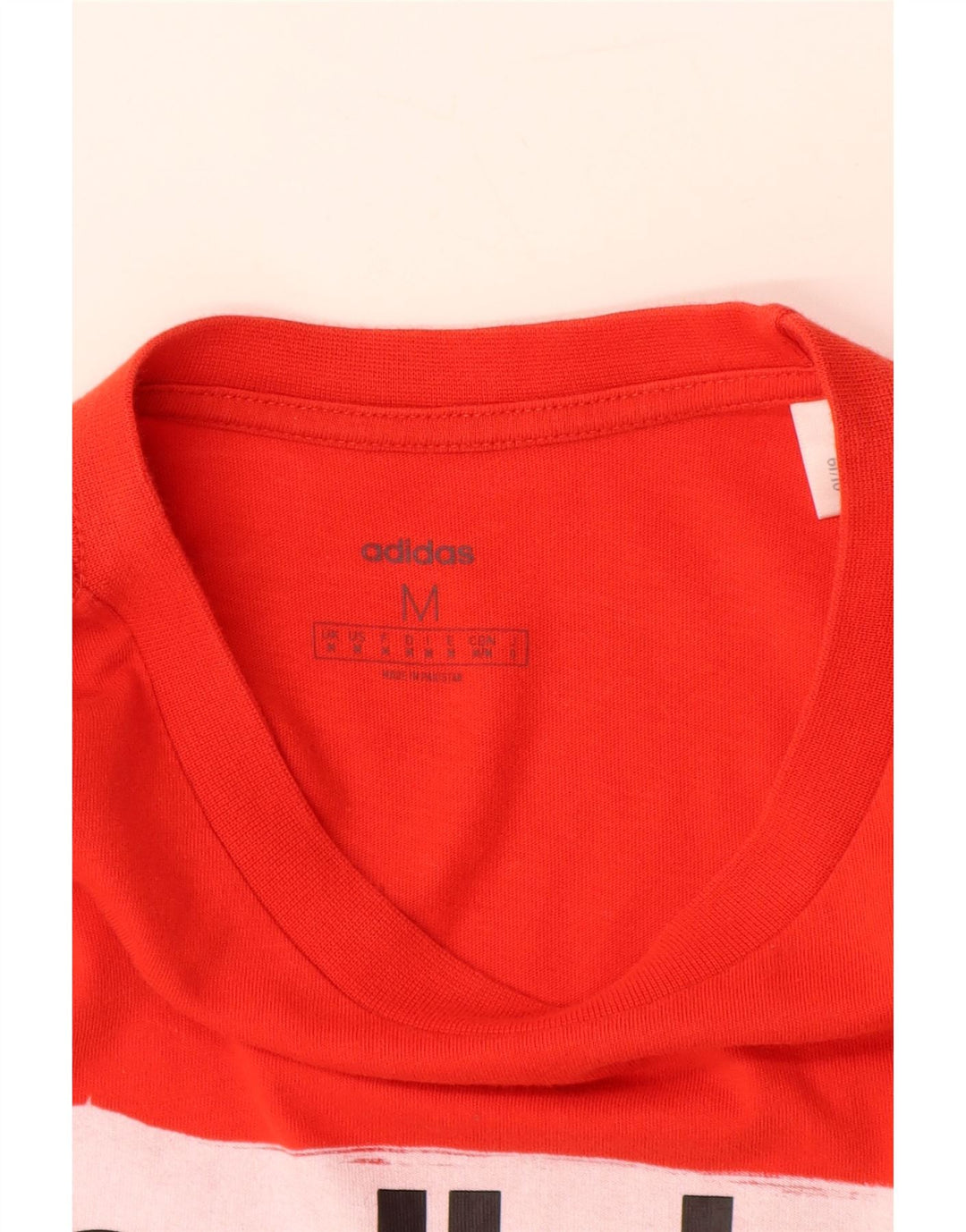 Tricou grafic ADIDAS pentru bărbați Top din bumbac roșu mediu