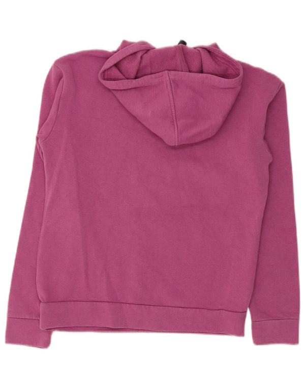 Pulover Adidas pentru fete, cu formă obișnuită, cu glugă, 11-12 ani, bumbac color bloc, roz