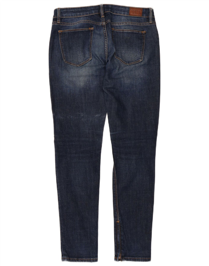 Blugi GUESS pentru femei Beverly skinny W27 L29, bumbac albastru