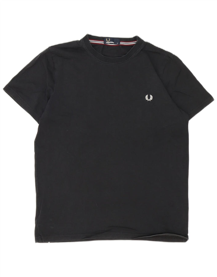 Fred Perry Tricou Bărbați Top Mediu Negru Bumbac