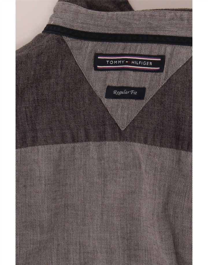 Cămașă pentru bărbați Tommy Hilfiger, cu o formă regulată, gri mediu