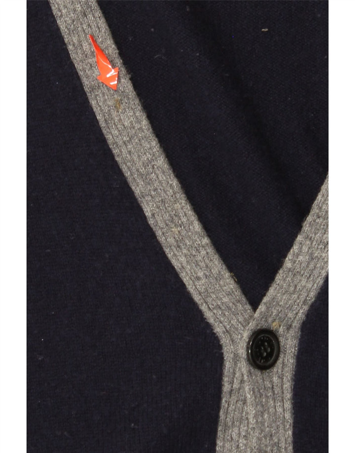 HENRY COTTONS Pulover cardigan pentru bărbați, XL, bleumarin, color block