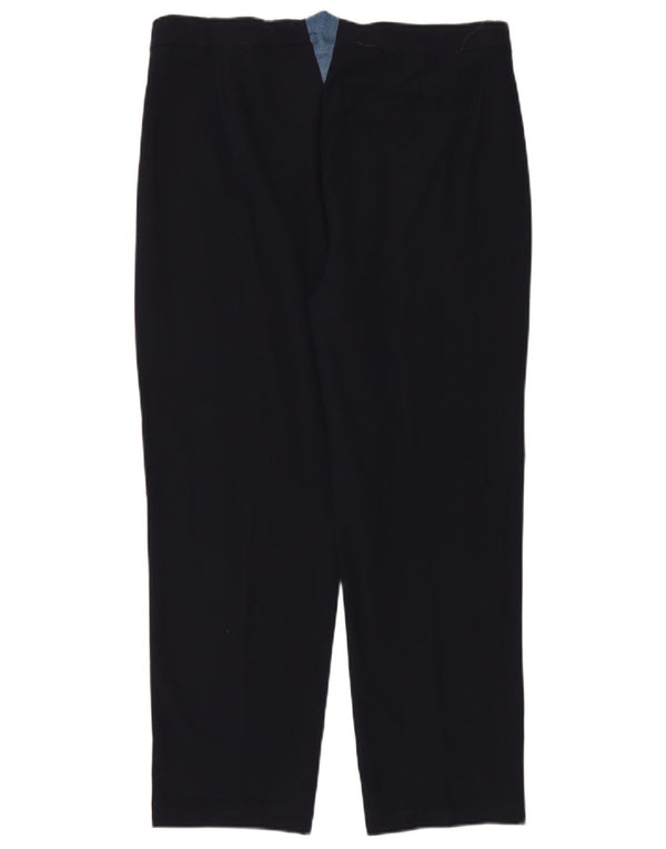Pantaloni chino conici pentru femei Marks & Spencer UK 14 Large W36 L28 Bleumarin