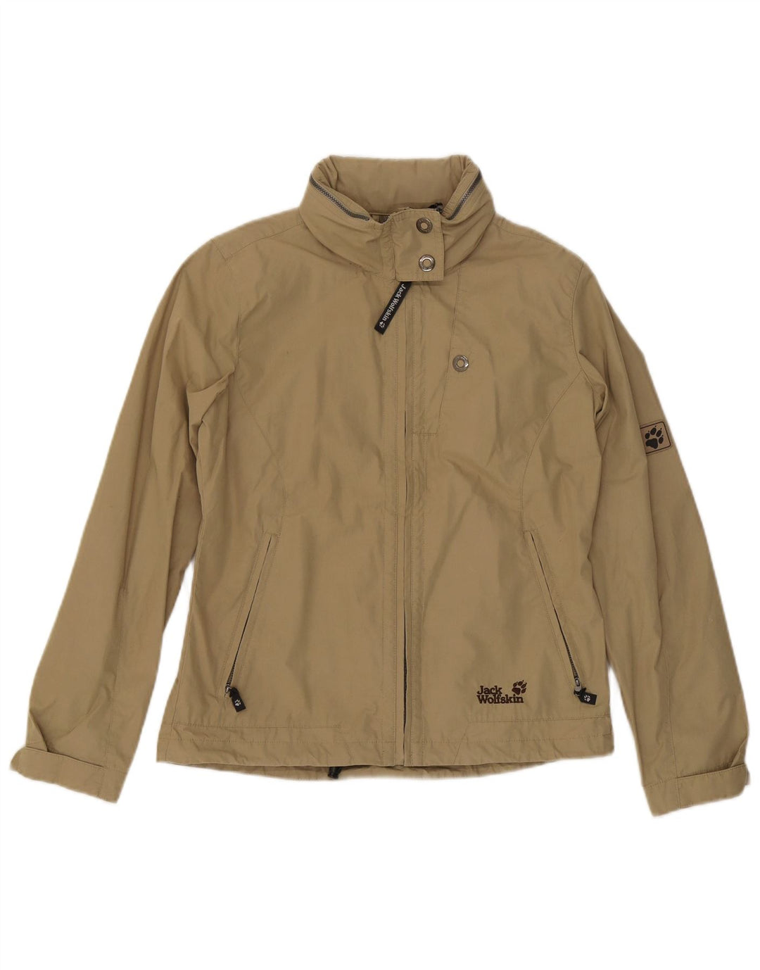 Jack Wolfskin jachetă bomber cu glugă pentru femei UK 16 mare kaki