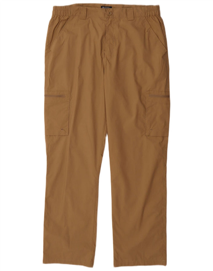 Pantaloni cargo drepti pentru bărbați Mountain Warehouse L34 L33 Poliester maro