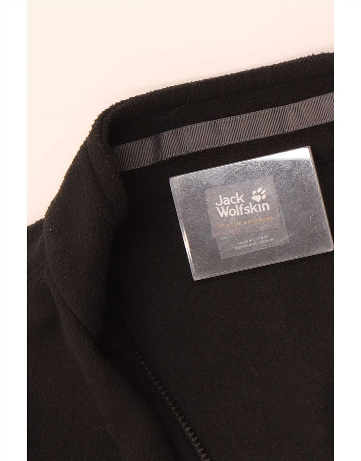 Jack Wolfskin Jachetă pentru bărbați din lână UK 36/38 Poliester negru mic