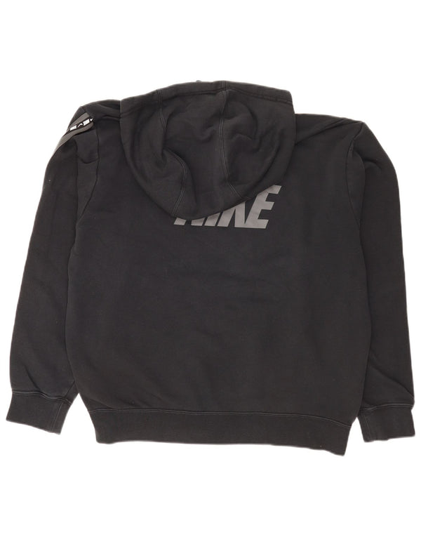 Pulover cu capota supradimensionat pentru femei Nike pentru femei UK 14 Sport mare din bumbac negru