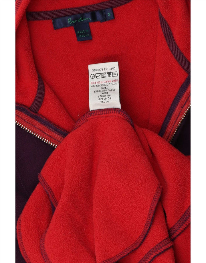 Pulover Boden pentru femei, cu fermoar și gât, din lână UK 14 Medium Purple Poliester