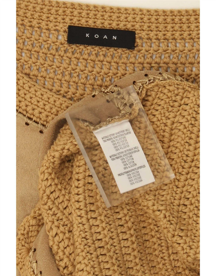 Pulover cardigan pentru femei Koan UK 12 Poliester maro mediu