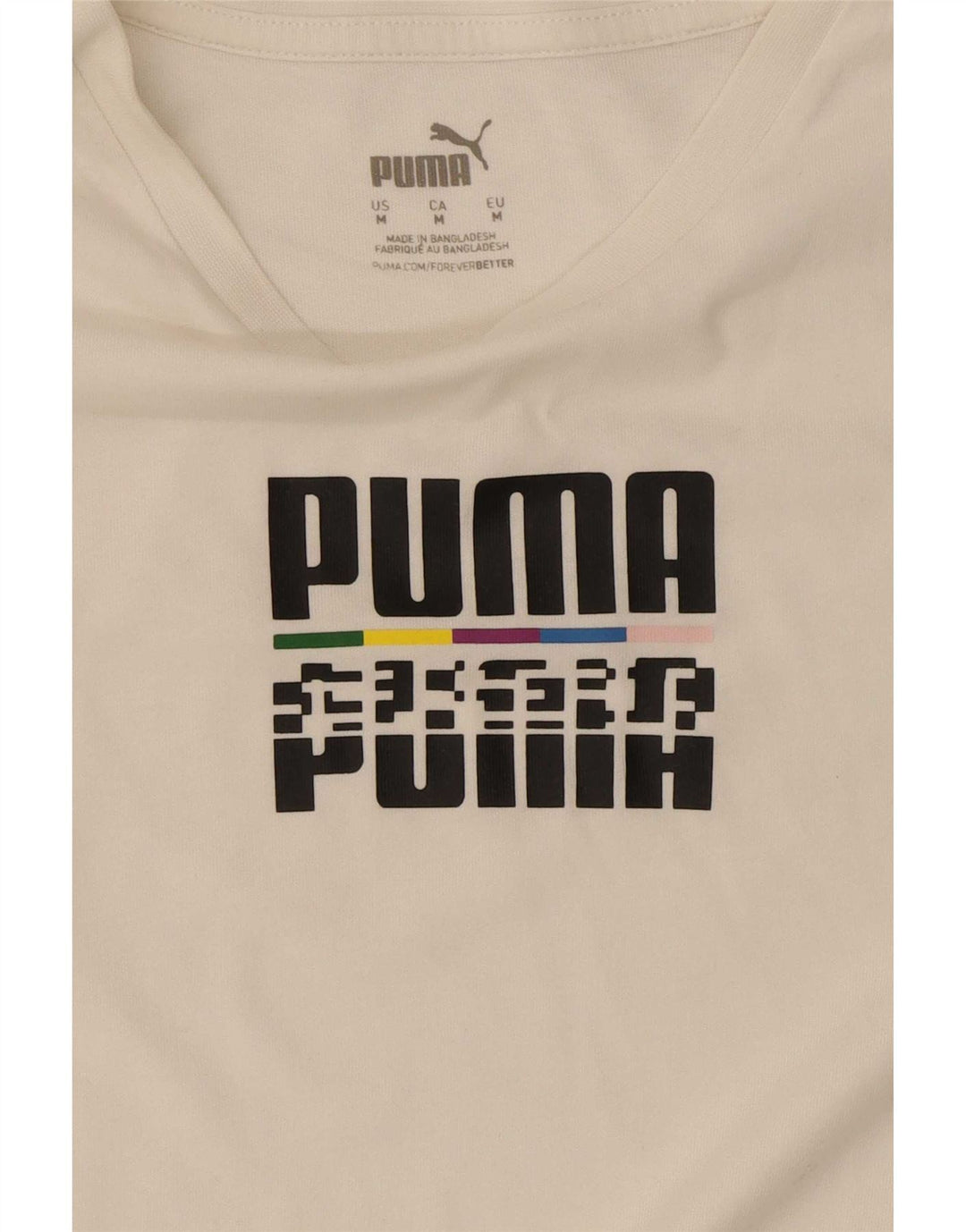 Tricou grafic Puma pentru bărbați Top Mediu Alb