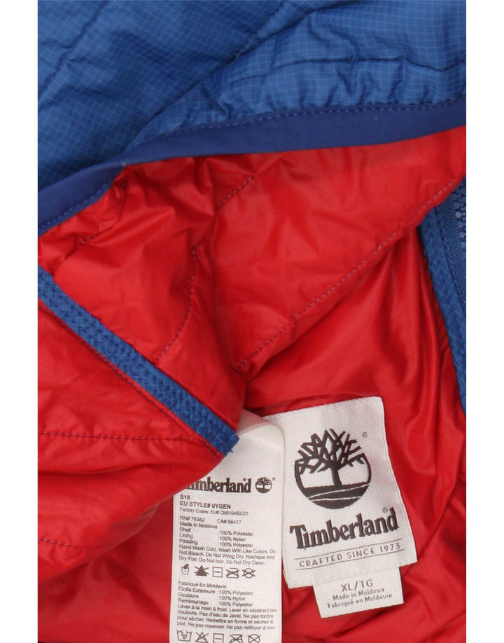 Jachetă căptușită pentru bărbați Timberland UK 42 XL poliester albastru