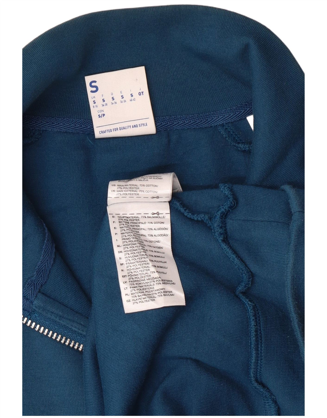 Pulover pentru femei REEBOK cu grafic supradimensionat UK 8/10 Small Blue