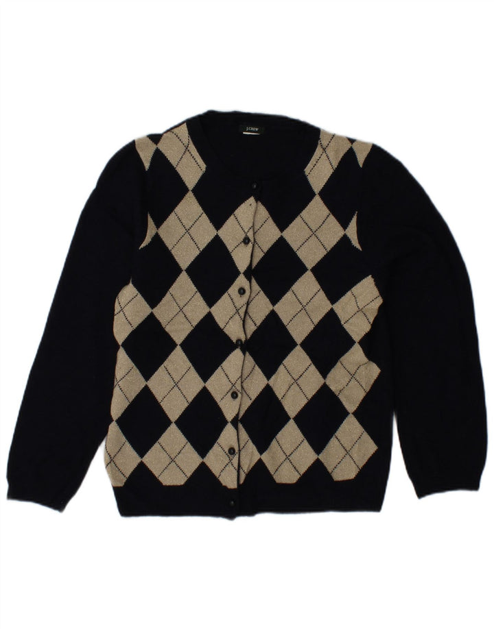 Pulover cardigan pentru bărbați J. CREW UK 6 XS bleumarin Argyle/Diamond