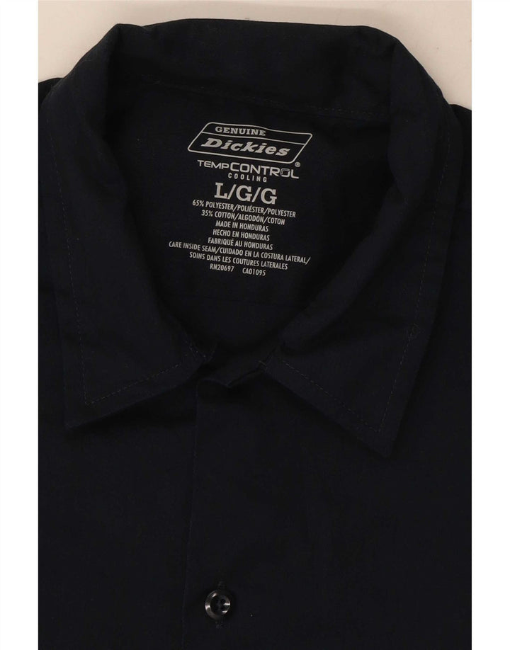 Cămașă cu mânecă scurtă pentru bărbați Dickies, poliester mare, albastru