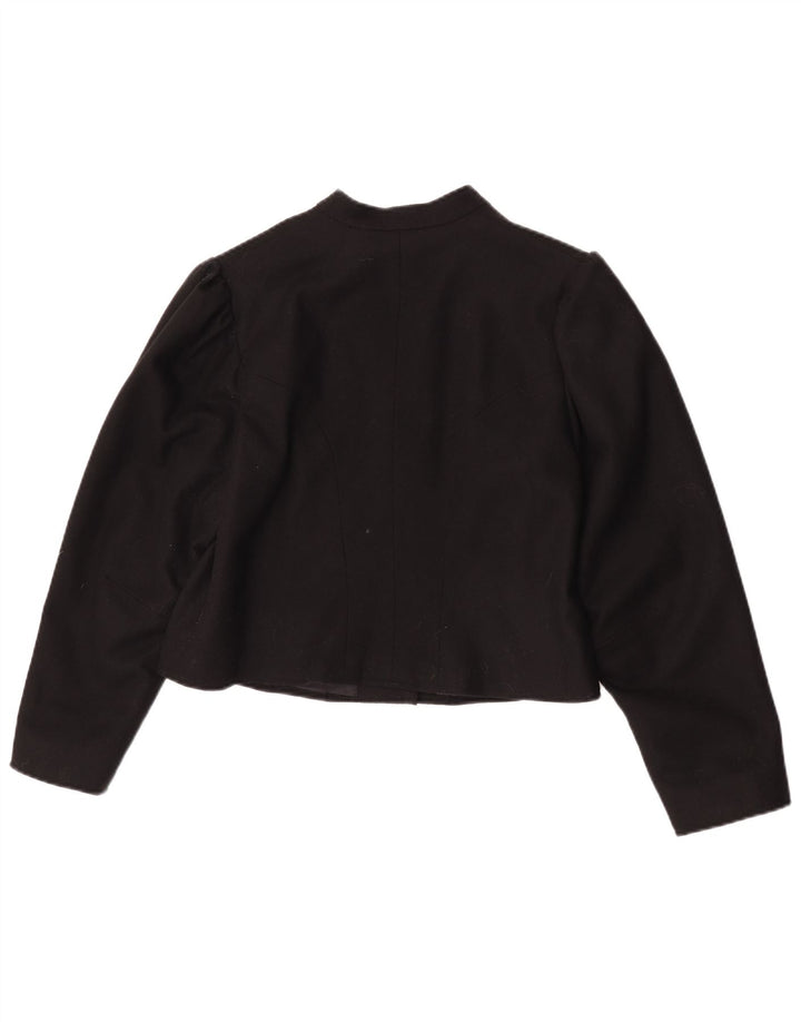 Jachetă Bolero Vintage pentru femei UK 14 Medium Black