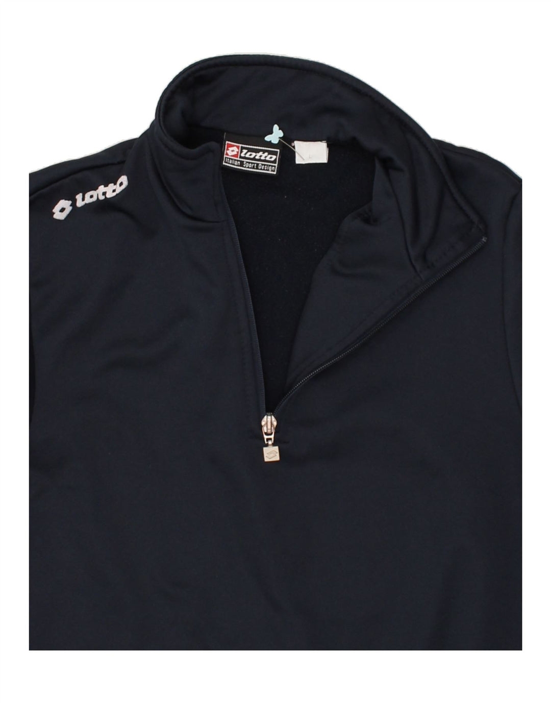 LOTTO Boys Graphic Pullover Tracksuit Top 12-13 Years Large Navy Blue | Vintage Lotto | Thrift | Second-Hand Lotto | Used Clothing | Messina Hembry 