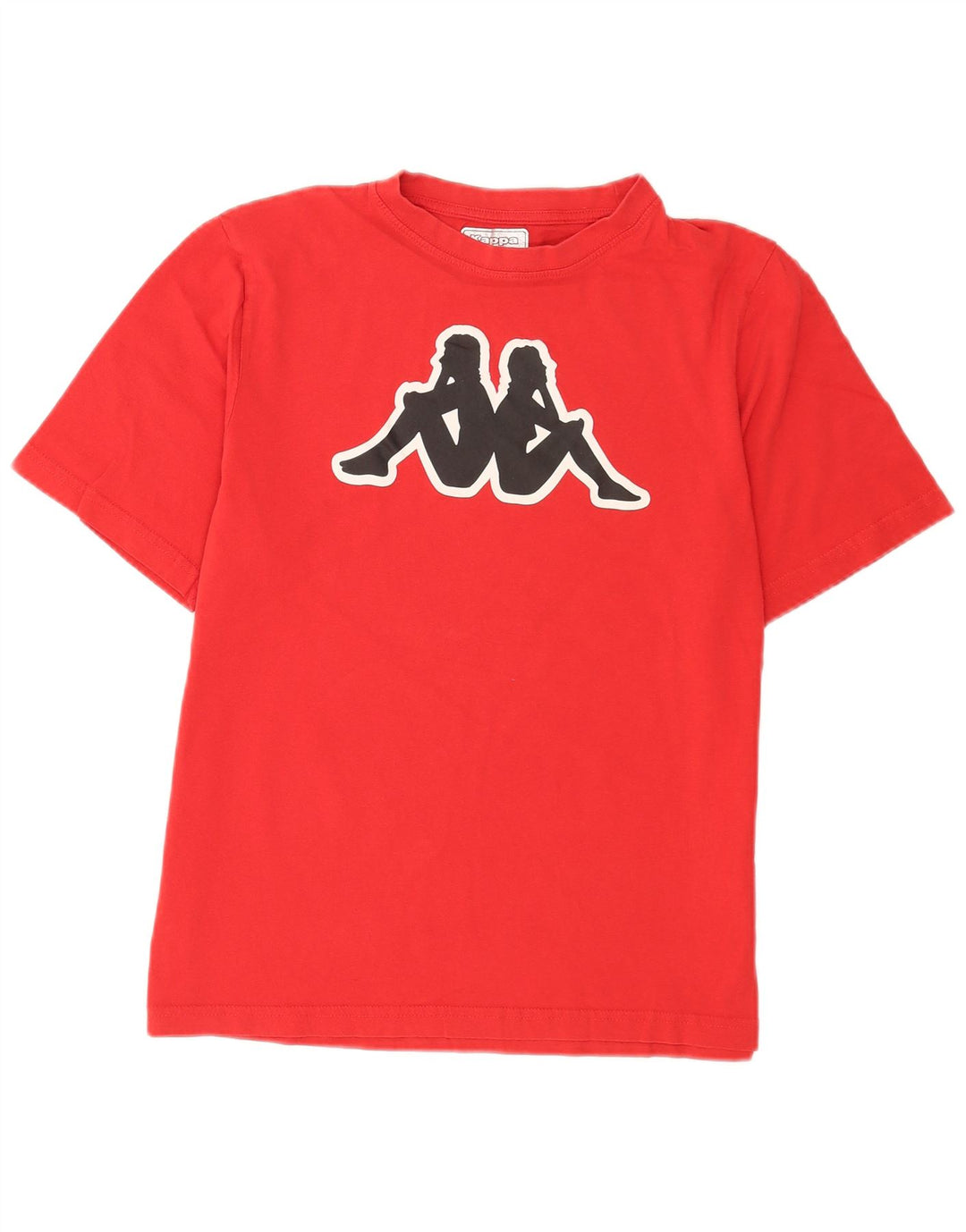 Tricou grafic obișnuit cu mânecă scurtă pentru bărbați Kappa Top din bumbac roșu mediu