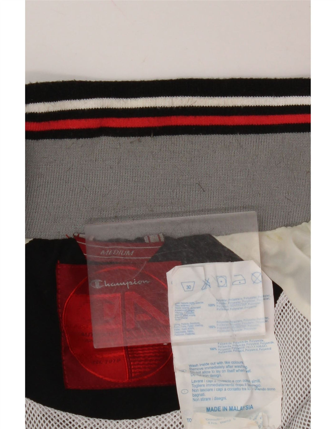 Jachetă de trening pentru bărbați CHAMPION, poliester, gri mediu