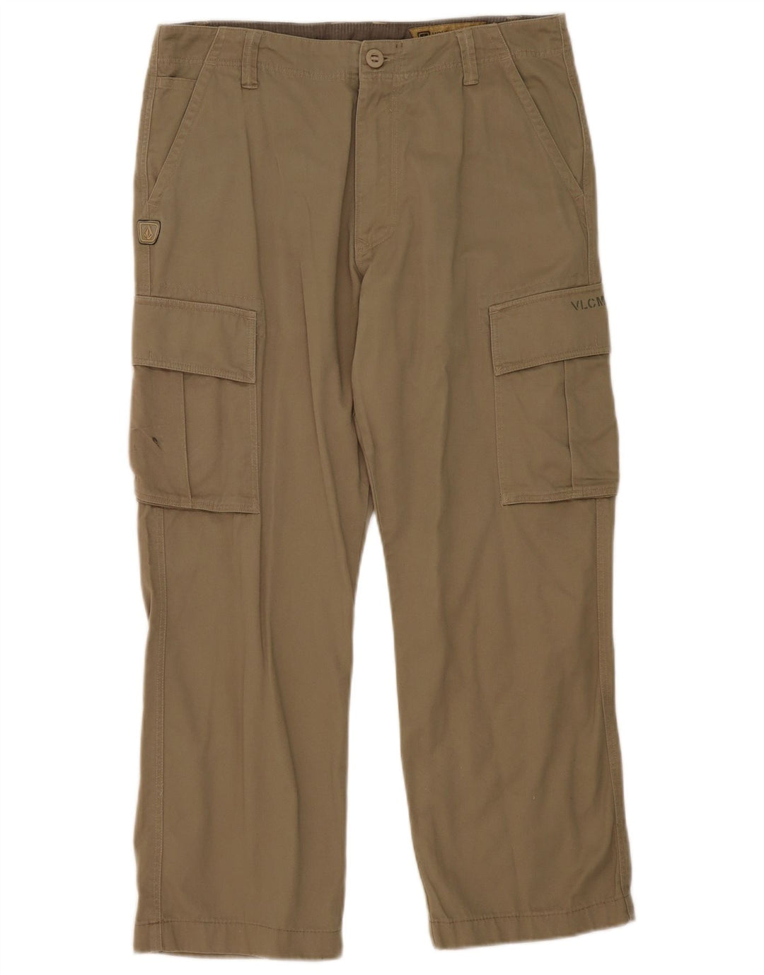 Pantaloni cargo drepti pentru bărbați Volcom W32 L27 bumbac kaki