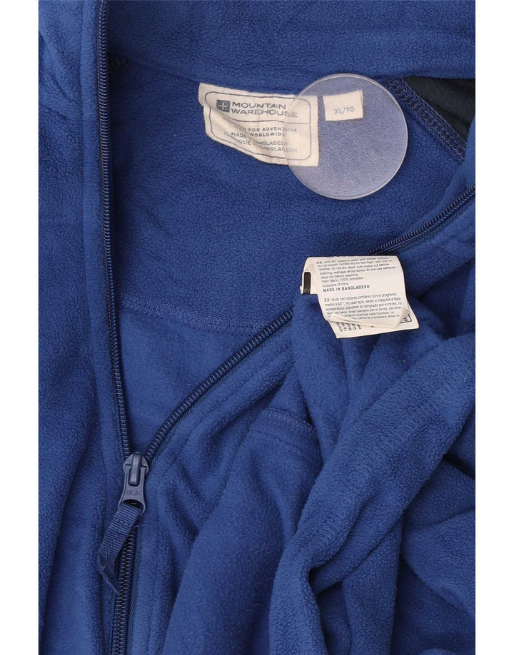 Jachetă polară pentru bărbați Mountain Warehouse UK 42 XL, albastru, poliester color bloc