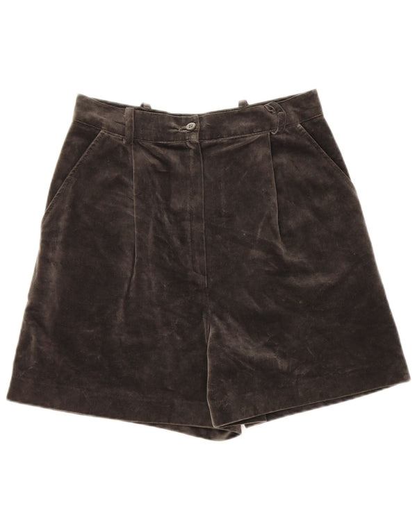 Pantaloni scurti chino vintage din catifea pentru femei IT 44 Medium W26 Bumbac gri