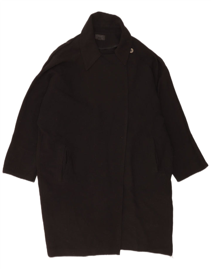 Topshop Pardesiu supradimensionat pentru femei UK 12 Poliester mediu negru