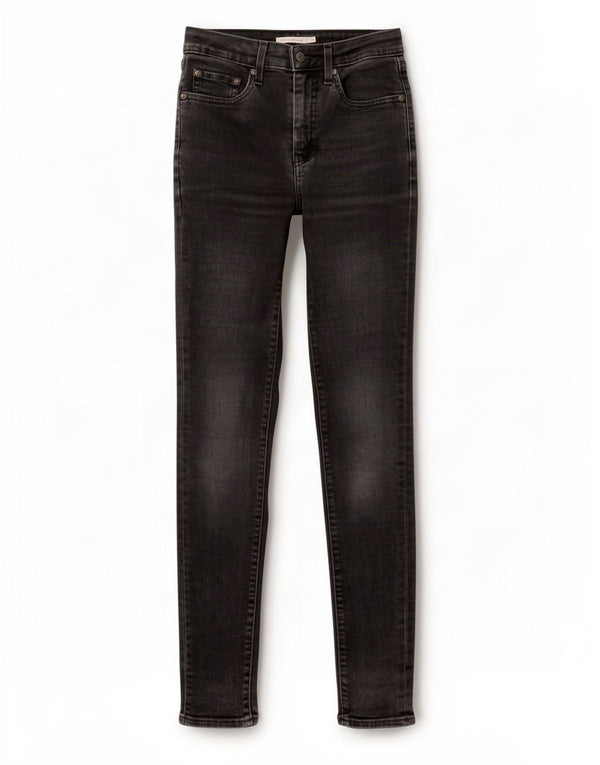 Blugi skinny cu talie înaltă 721 Levi's pentru femei L27 L32 bumbac negru
