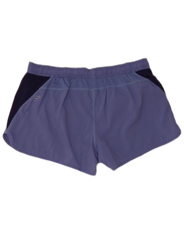 Pantaloni scurti sport Puma pentru femei UK 14, mari, mov, poliester color bloc