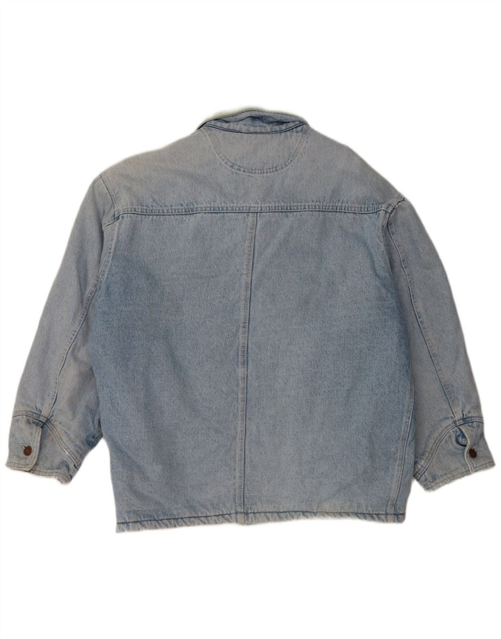 Jachetă pentru bărbați din denim Sherpa UK 42 XL Albastru