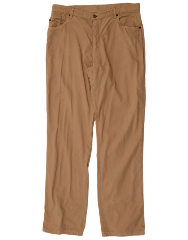 Pantaloni casual drepti pentru bărbați Lacoste Mărimea 50 XL W34 L34 bumbac bej