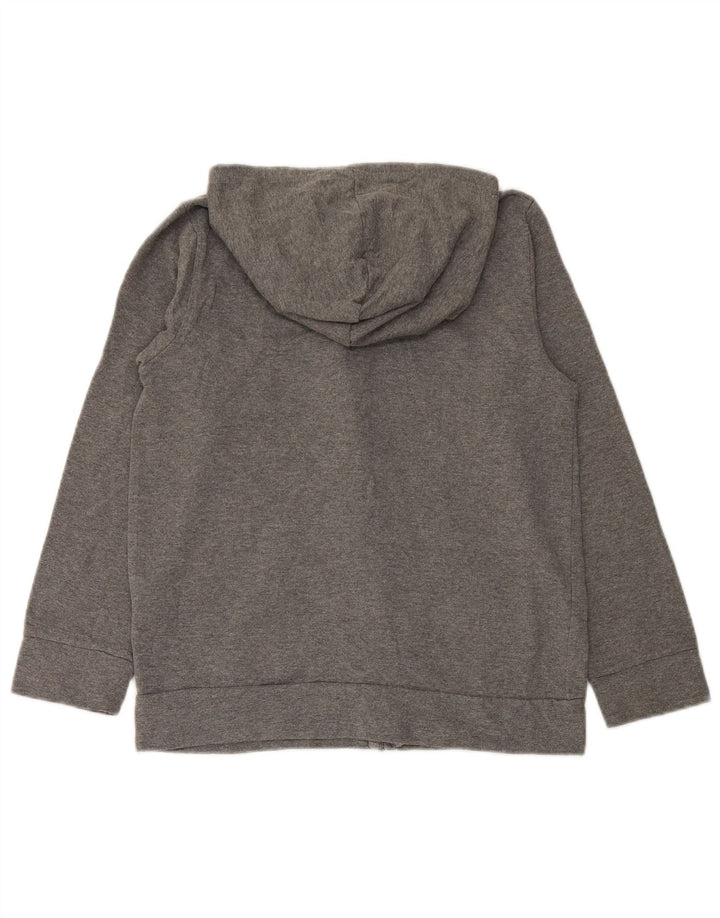 Pulover PUMA Graphic Zip Hoodie pentru băieți 12-13 ani, mare, gri bumbac