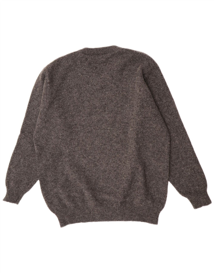 Pulover Vintage pentru bărbați cu decolteu în V IT 54 XL Lână gri