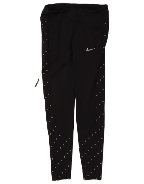 Leggings pentru femei Nike UK 8 Small Black Spot Poliester