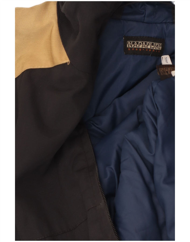 Jachetă Windbreaker pentru bărbați cu grafică NAPAPIJRI UK 38 Medium Bleumarin