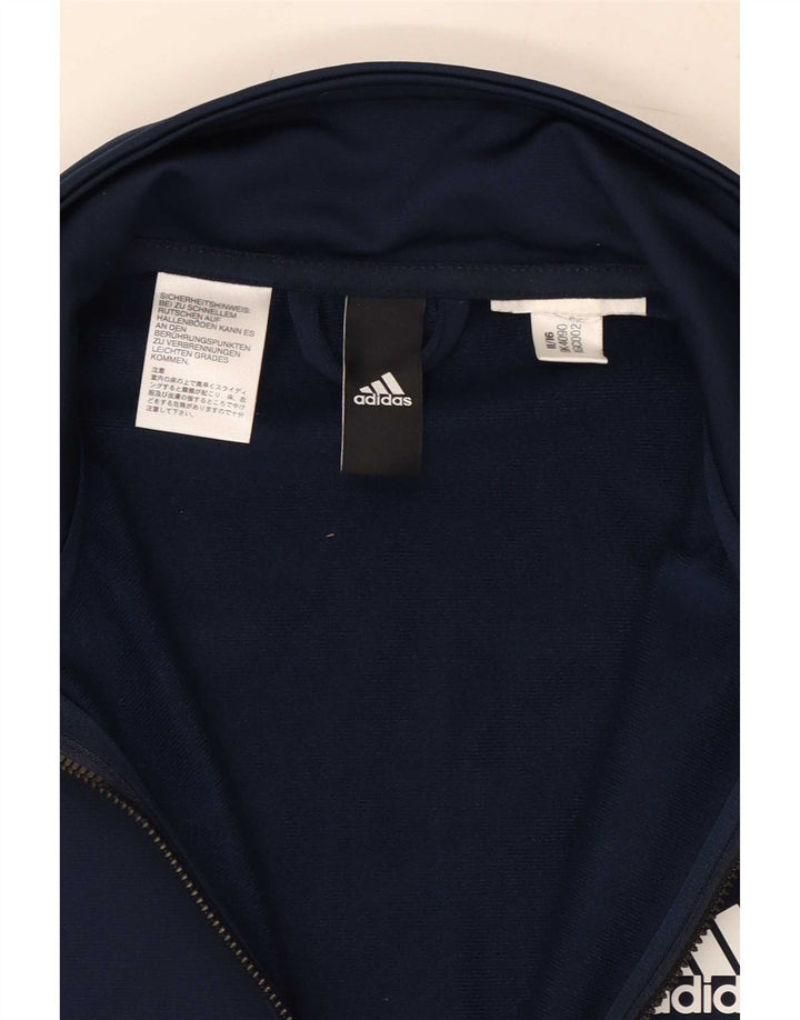 Jachetă de top pentru trening pentru bărbați Adidas, mică, albastru bleumarin