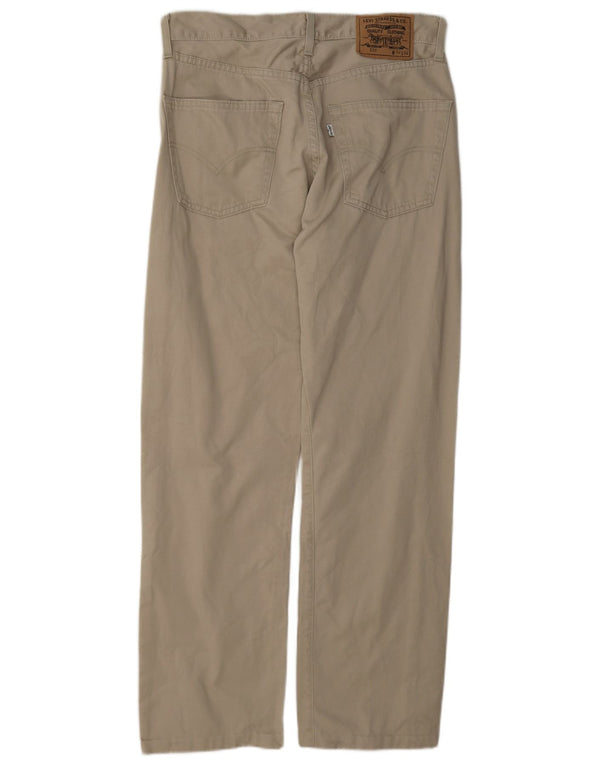 Pantaloni casual pentru bărbați Levi's 551, drepte, largi, W32 L29, bumbac bej
