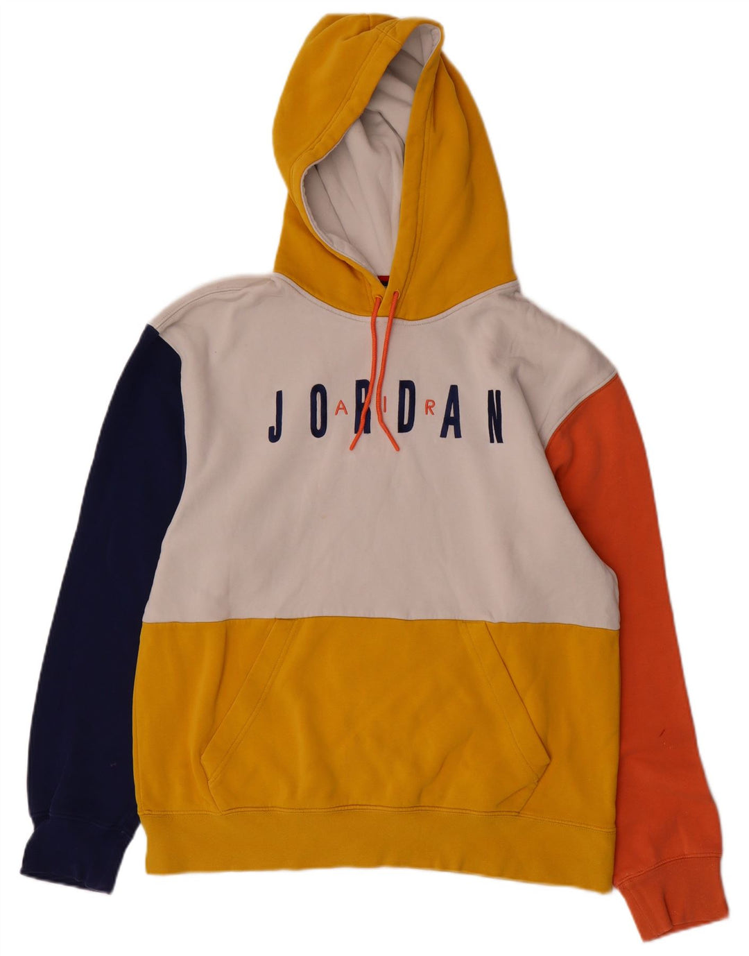 JORDAN Pulover cu glugă cu grafică pentru bărbați, mediu multicolor, bloc de culoare