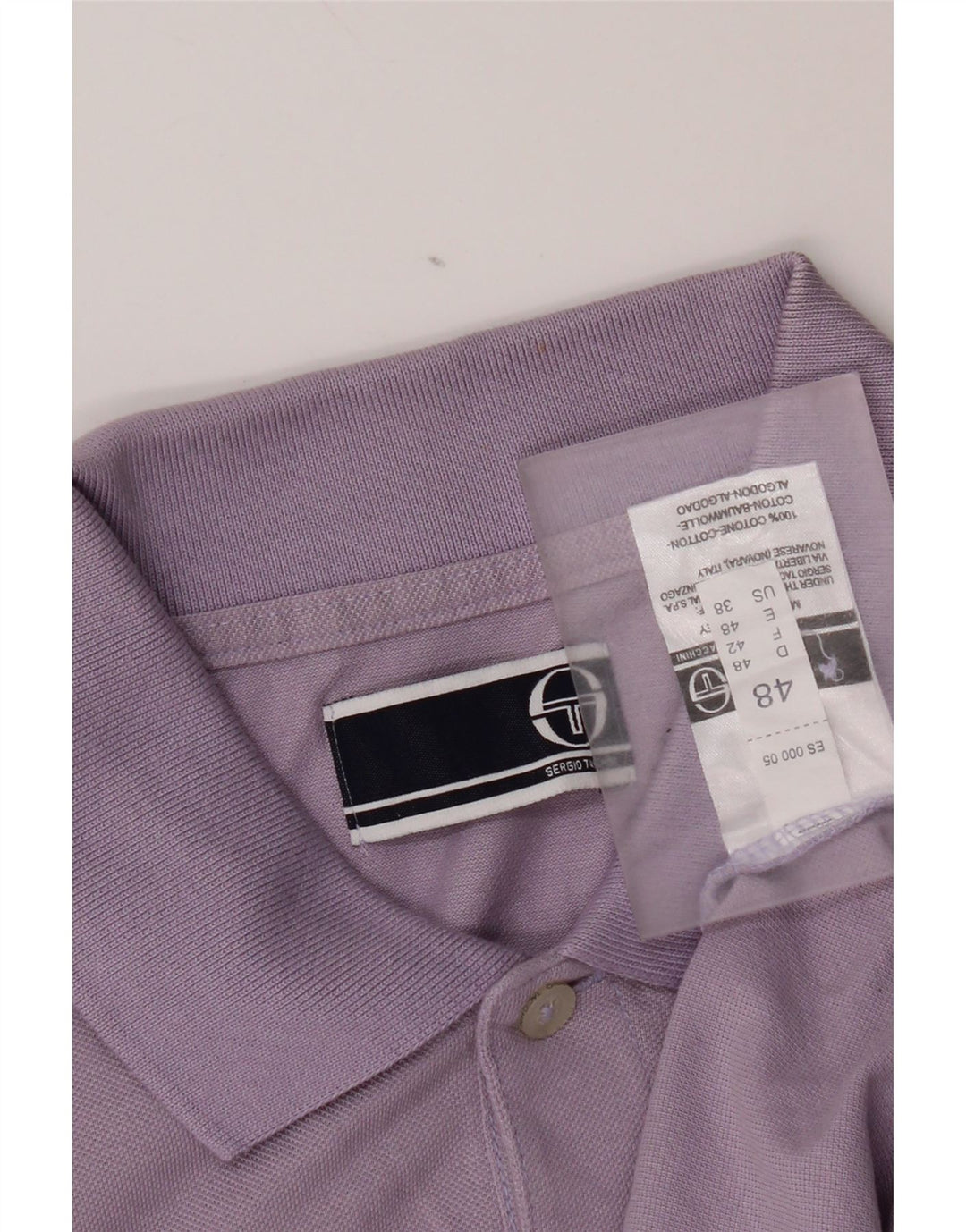 Tricou polo Sergio Tacchini pentru bărbați IT 48 Bumbac violet mediu