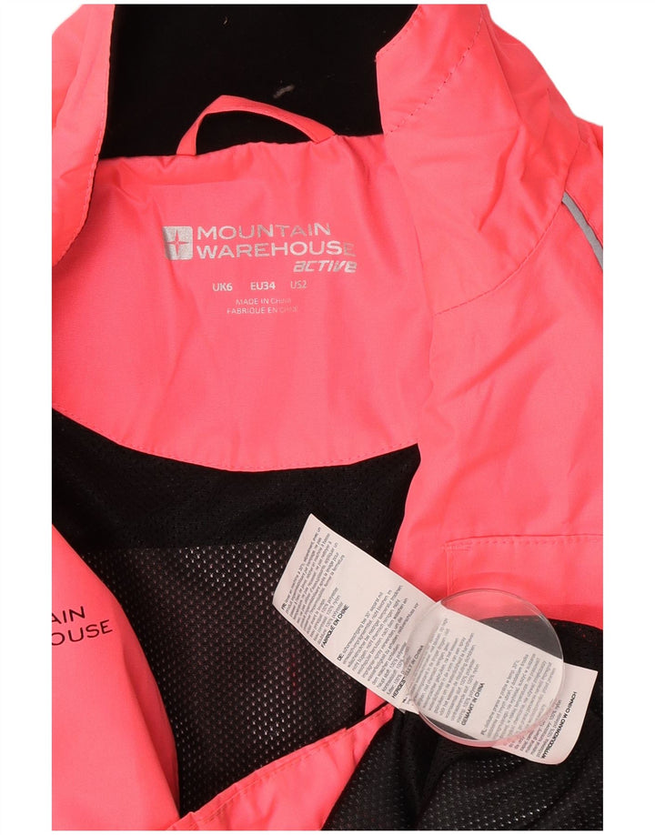 Jachetă de ploaie pentru femei Mountain Warehouse UK 6 XS roz poliester color bloc
