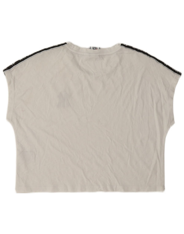 Majestic pentru femei New York Yankees Crop Tricou grafic Top UK 10 Small White