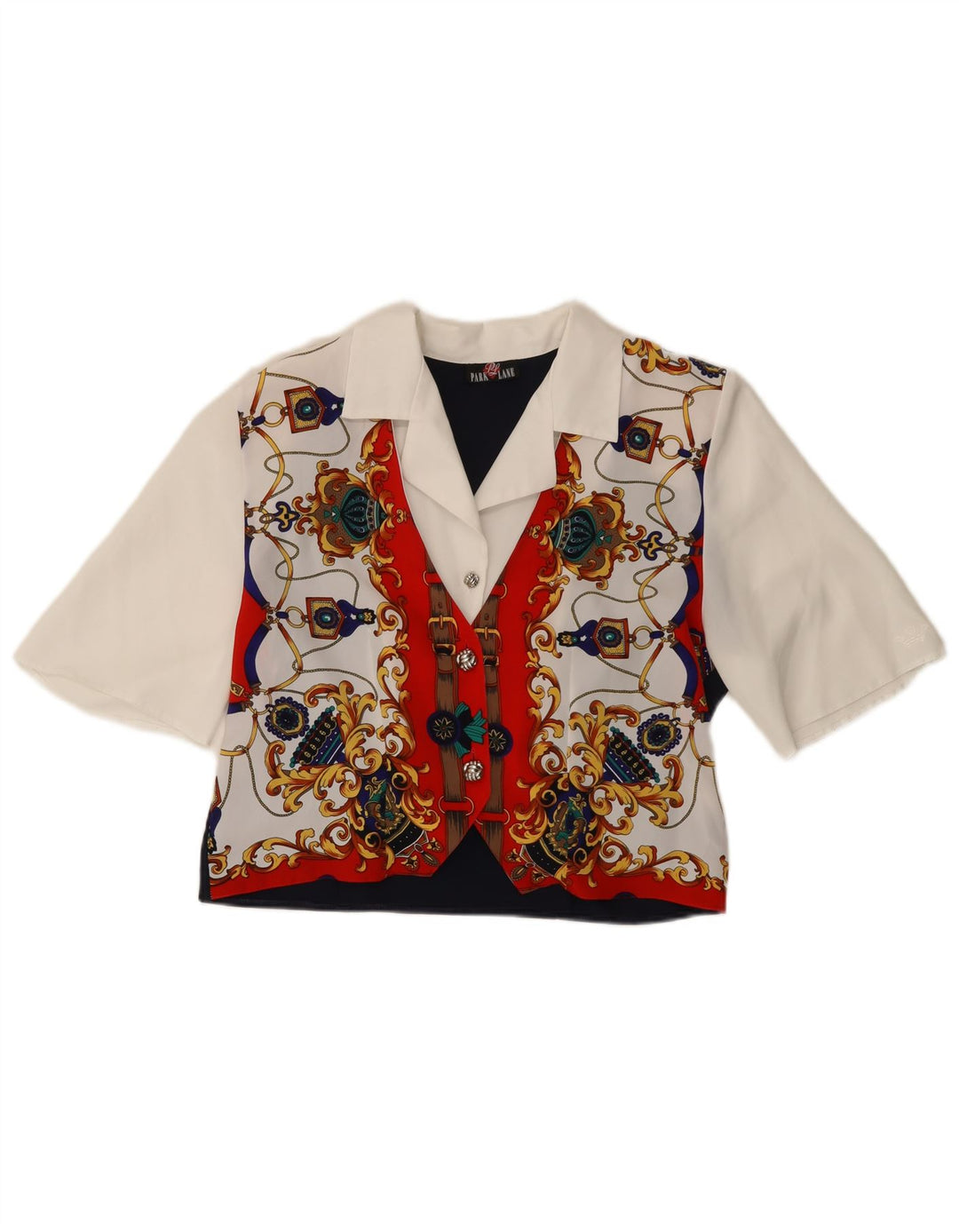 Bluză cămașă crop pentru femei PARK LANE EU 38 Medium Multicolor Paisley